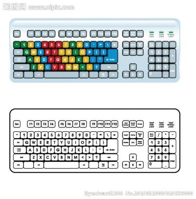 (电脑键盘的图)欣赏电脑键盘设计细节：下载电脑键盘图片大图高清版